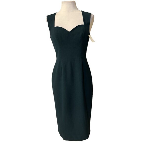 Dress The Population Elle Dress M Medium Pine Green Sleeveless Stretch NWT - Picture 5 of 14